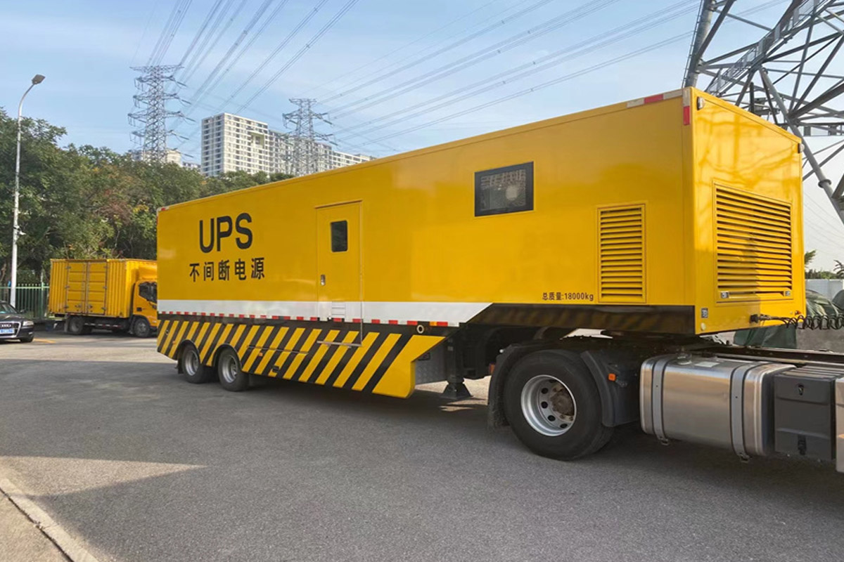 桂东发电机租赁施工现场
